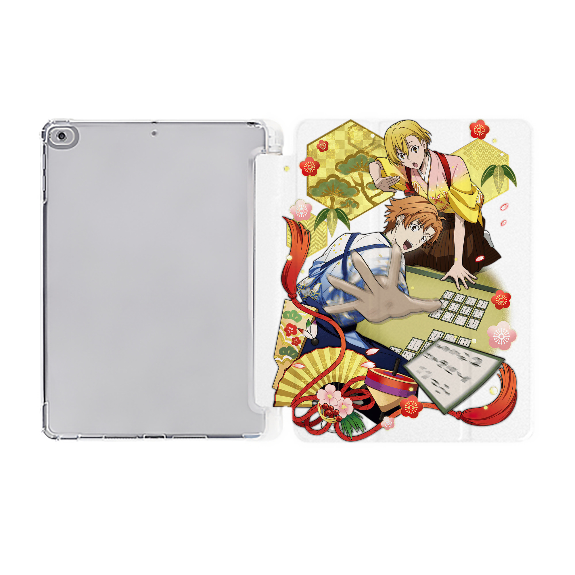（画像用） 文豪ストレイドッグス Bungo Stray Dogs IPad ケース ペン収納付き 三つ折りスタンド PUレザー×シリコン 対応機種9.5/10.5/10.9インチ